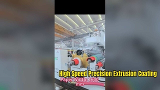 La machine de revêtement par extrusion de papier défie une vitesse de 400 m/min