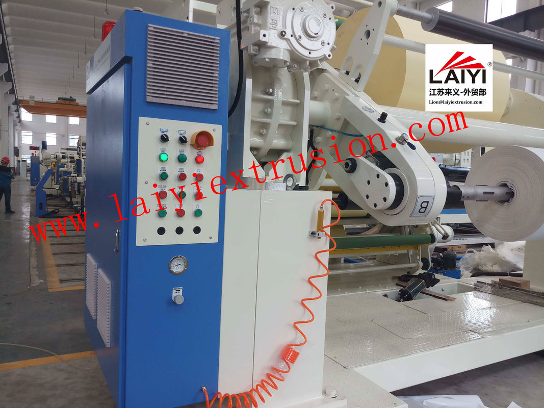 Machine de revêtement de papier favorable à l'environnement avec le type de levage automatique extrudeuse