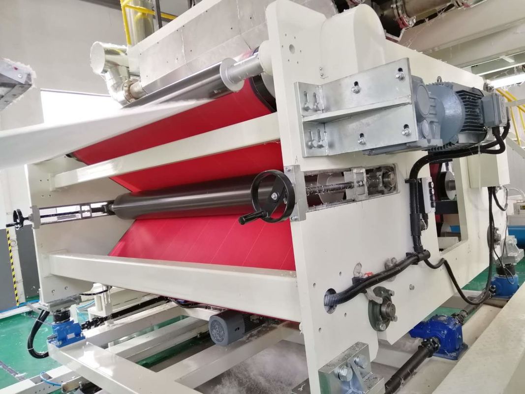 Verticalement en bas de la conservation de machine de tissu soufflée par fonte stabilisez le blanc et le bleu de qualité du produit