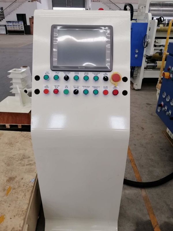 Machine de stratification de papier de contrôle de température précis par le PLC avec une machine blanche et bleue plus mince de revêtement